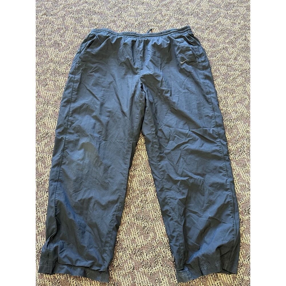 Y2K NIKE The Athletic Department  XXLBlack Warmup Track Pants Vintage‎ READ